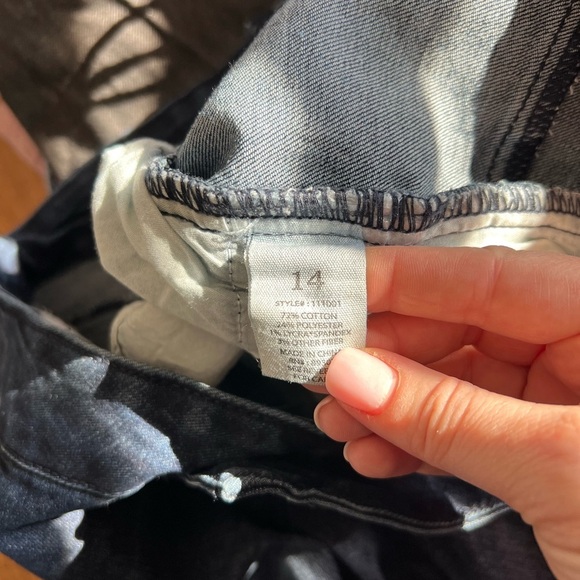 Arula Lace Up Back Flare Leg Dark Wash Jeans - Picture 8 of 8